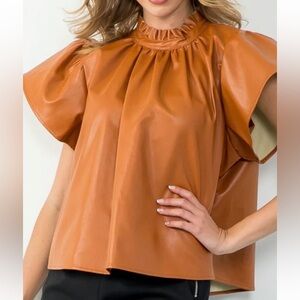 THML Women's Brown Blouse